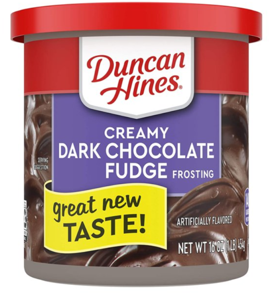 DUNCAN HINES  Creamy  'Dark Chocolate Fudge' Frosting Creme für Kuchen 454 gr